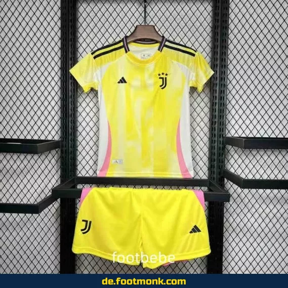 Juventus Auswärtstrikot Kinder 2024/2025 – Gelb | Günstige Fußballtrikots online kaufen | Authentische Vereinstrikots | Nike/Adidas