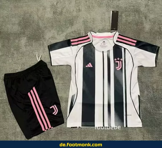 Juventus Heimtrikot Kinder 2025/2026 – Günstige Fußballtrikots online kaufen | Authentisches Vereinstrikot | Personalisierbar