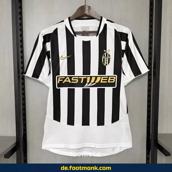 Juventus Vintage Trikot 2003/2004 Heim – Authentisches Retro Fußballtrikot für Herren & Damen – Exklusives Vereinstrikot mit Beflockung