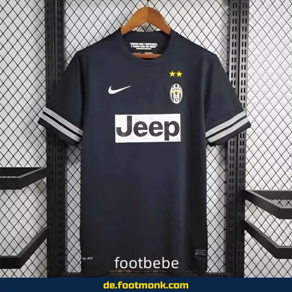 Juventus Vintage Auswärtstrikot 2012/2013 - Schwarz | Retro Fußballtrikot Herren | Authentisches Vereinstrikot | Günstige Fussballtrikots