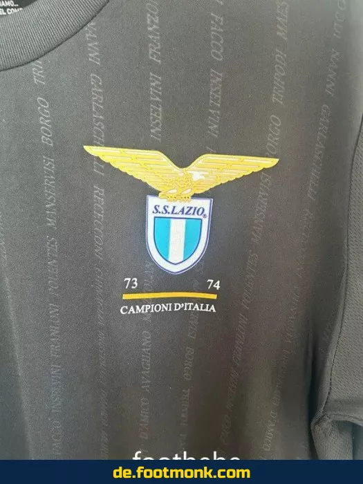 Lazio 2024 50. Jubiläums-Edition Fußballtrikot Herren - Offizielles Schwarz Trikot - Limitierte Sonderedition - Fußballtrikots günstig online kaufen