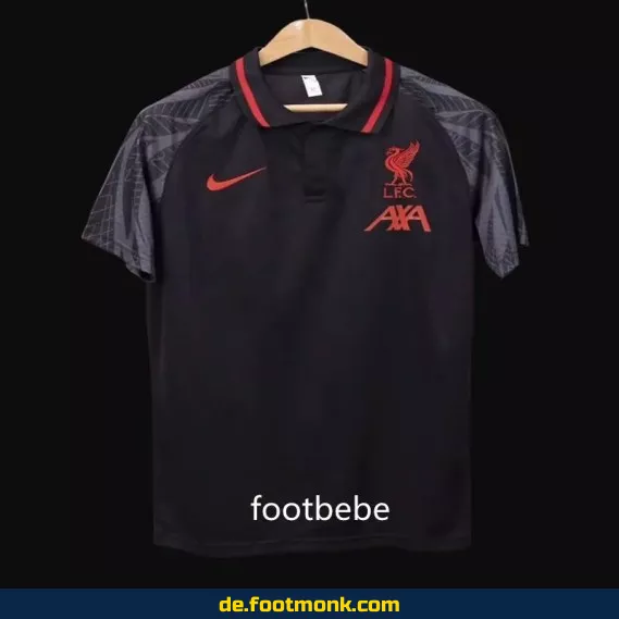 Liverpool FC Polo Trikot 2023/2024 – Herren Fußballtrikot in Schwarz | Authentisches Vereinstrikot | Nike/Adidas | Personalisierbar