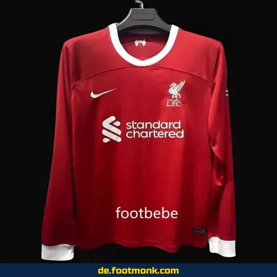 Liverpool Heimtrikot 2023/2024 Langarm – Authentisches Fußballtrikot für Herren | Fussballtrikots günstig online kaufen