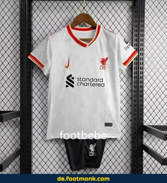 Liverpool Kinder Trikot 2024/2025 Third Weiß – Günstige Fußballtrikots für Kinder | Authentisches Vereinstrikot