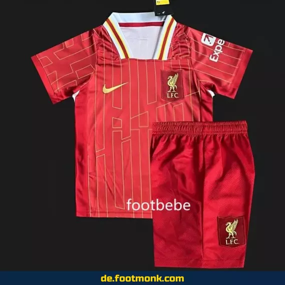Liverpool Heimtrikot Kinder 2024/2025 – Rot – Günstige Fußballtrikots online kaufen | Authentisches Vereinstrikot | Nike/Adidas