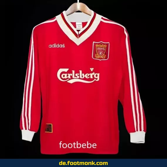 Liverpool Vintage Trikot 1995/96 Heim Herren Langarm – Retro Fußballtrikot