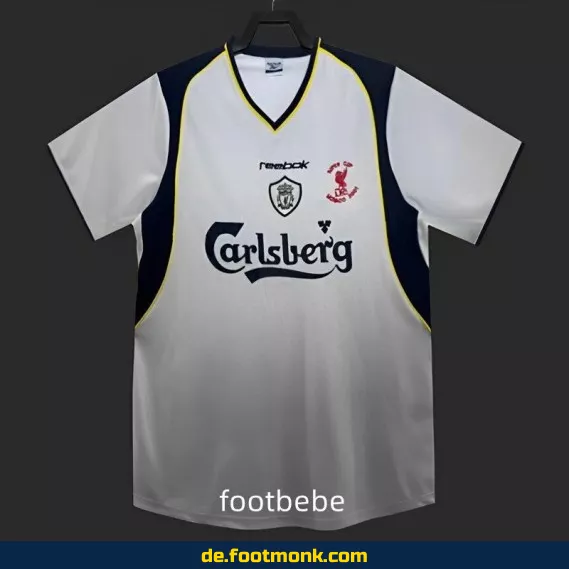 Liverpool Vintage Trikot 2001/2002 Auswärts – Retro Fußballtrikot Herren/Damen – Authentisches Vereinstrikot