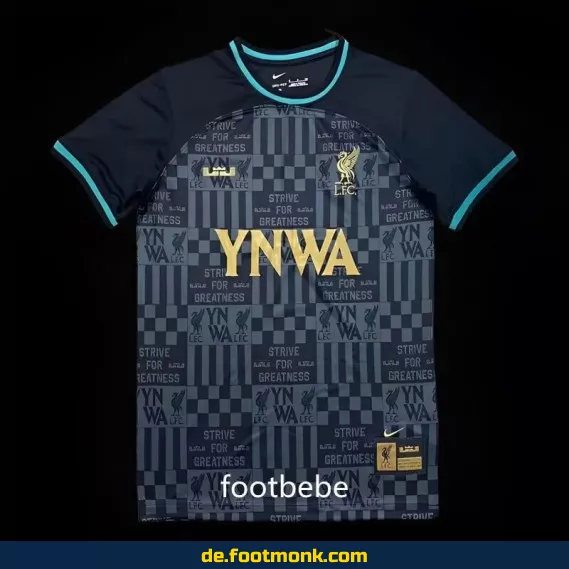 Liverpool x LeBron YNWA Trikot 2023/2024 – Offizielles Herren Fußballtrikot in Schwarz | Nike Vereinsshirt | Personalisierbar mit Nummer & Name