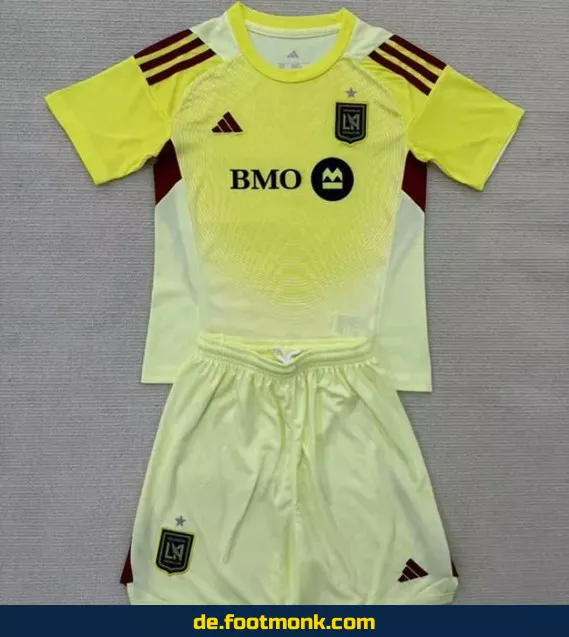 Los Angeles FC Kinder Fußballtrikot 2025/2026 – Gelb | Günstige Fussballtrikots | Authentische Vereinstrikots | Nike/Adidas