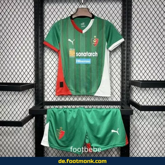 MC Alger Kinder Fußballtrikot 2024/2025 Heim – Günstige Vereinstrikots online kaufen
