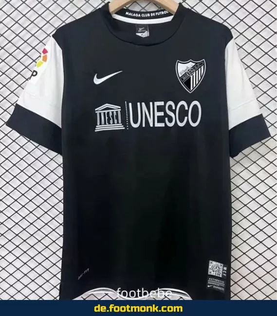 Vintage Fußballtrikot Malaga 2013 Auswärts Schwarz – Authentisches Retro Trikot