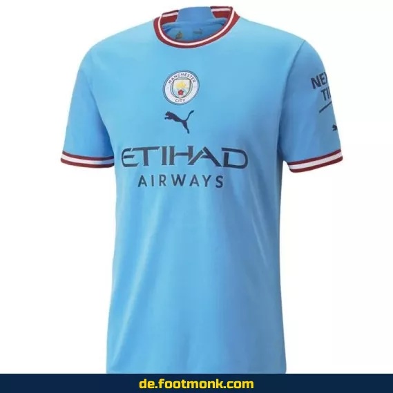 Manchester City Heimtrikot 2022/2023 – Authentisches Fußballtrikot in Blau | Herren, Damen & Kinder | Günstig online kaufen | Nike/Adidas | Personalisierbar