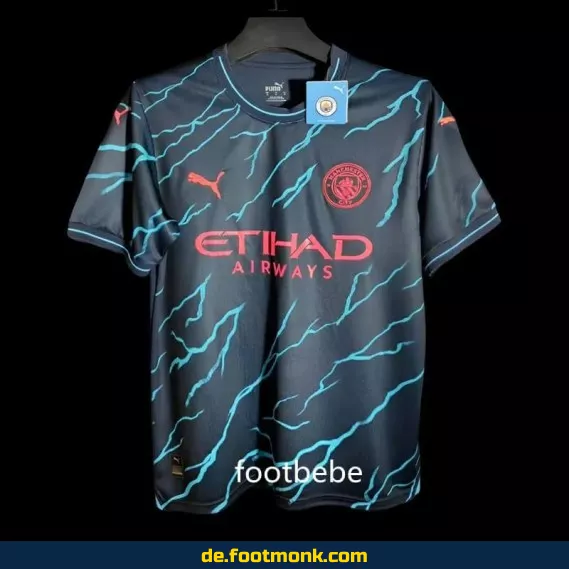 Manchester City Trikot 2023/2024 Third Herren – Authentisches Fußballtrikot | Nike Vereinstrikot | Personalisierbar mit Nummer & Name