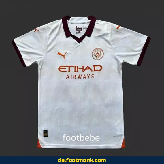 Manchester City Auswärtstrikot 2023/2024 Weiß – Offizielles Herren Fußballtrikot | Nike Vereinsshirt | Personalisierbar mit Name & Nummer