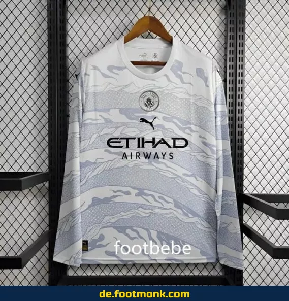 Manchester City Trikot 2024/2025 – Drachen-Jubiläumsedition Langarm (Herren) | Authentisches Fußballtrikot | Nike/Adidas | Personalisierbar