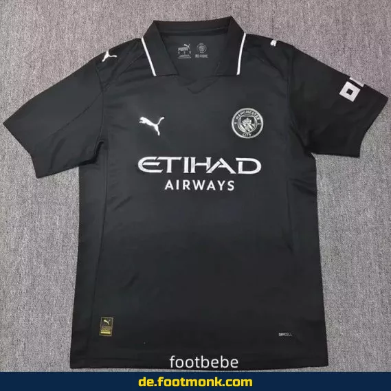 Manchester City Heimtrikot 2025/2026 – Herren Fußballtrikot in Schwarz | Authentisches Nike/Adidas Vereinstrikot | Personalisierbar mit Nummer & Name