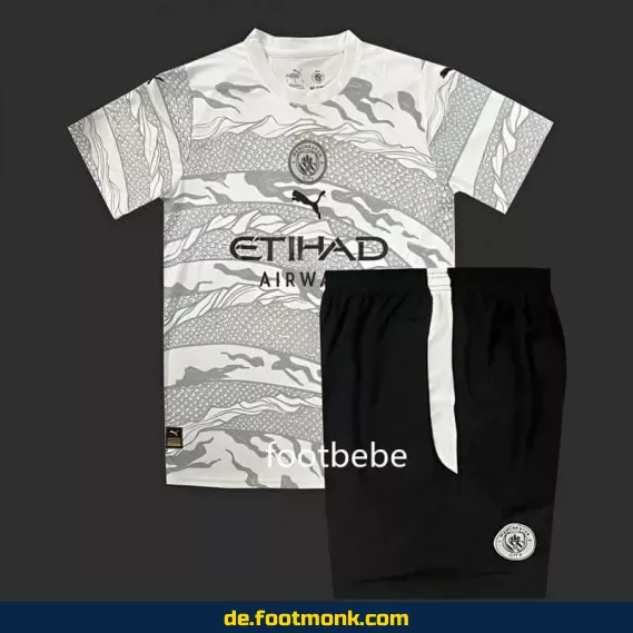 Manchester City Kinder Trikot 2024/2025 – Das Jahr des Weißen Drachen | Günstige Fußballtrikots online kaufen