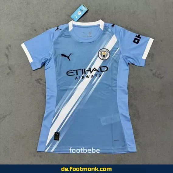 Manchester City Damen Heimtrikot 2025/2026 – Authentisches Fußballtrikot für Frauen | Günstig online kaufen | Nike/Adidas Vereinstrikots | Personalisierbar mit Nummer & Name