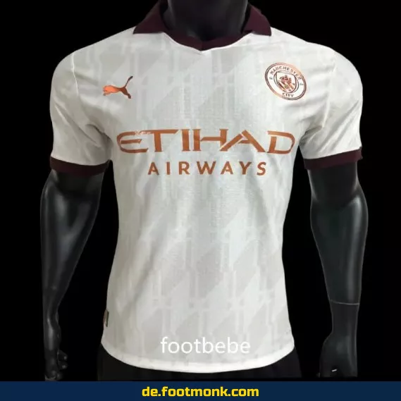 Manchester City Auswärtstrikot 2023/2024 Weiß – Offizielles Fußballtrikot Herren/Damen/Kinder | Nike Vereinstrikot | Personalisierbar mit Nummer & Name