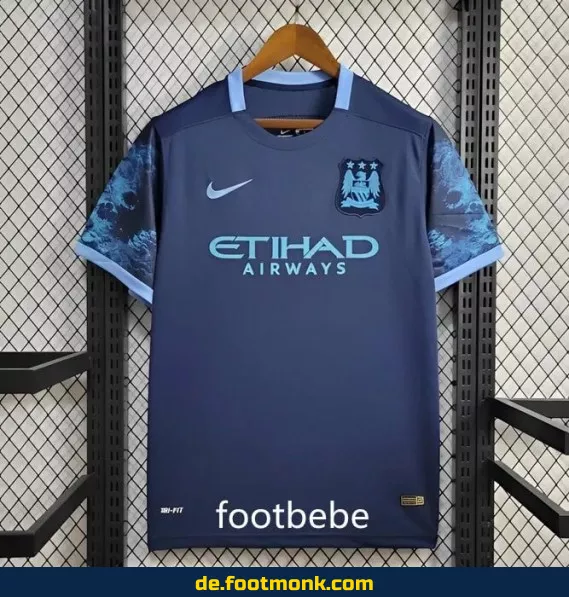 Manchester City Vintage Trikot 2015/2016 Auswärts – Authentisches Retro Fußballtrikot für Herren