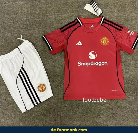 Manchester United Heimtrikot Kinder 2025/2026 – Günstige Fußballtrikots online kaufen | Authentisches Vereinstrikot | Nike/Adidas