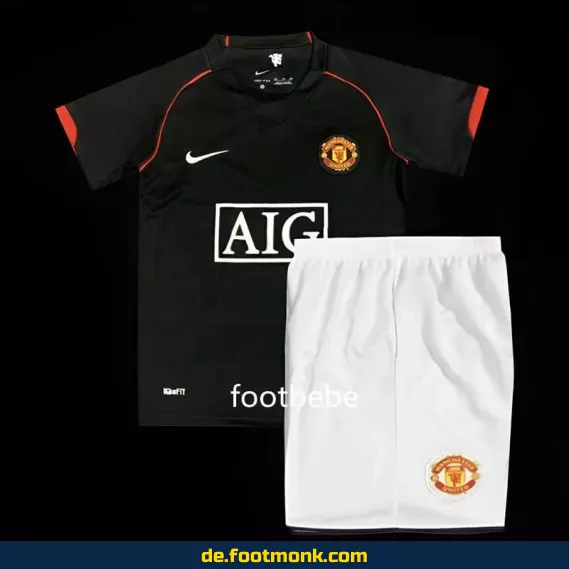 Vintage Manchester United Auswärtstrikot für Kinder 2007/2008 – Authentisches Retro-Fußballtrikot