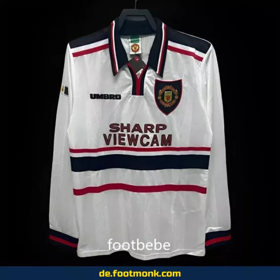 Vintage Manchester United Trikot 1997/98 – Drittes Trikot mit langen Ärmeln | Retro Fußballtrikot | Authentisches Vereinstrikot | Herren Fußballtrikot | Nike Retro Trikot | Günstig kaufen