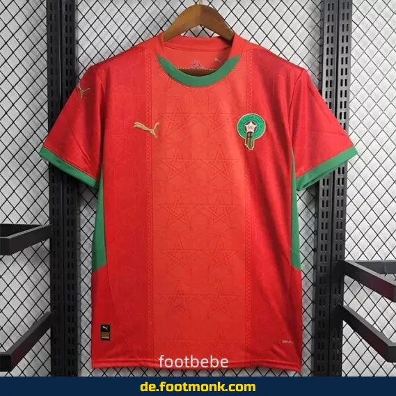 Marokko Heimtrikot 2024/2025 rot – Authentisches Fußballtrikot für Herren & Damen | Günstig online kaufen