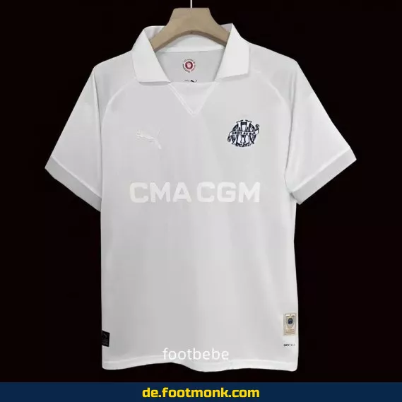 OM Marseille Trikot 2024/2025 – 125 Jahre Jubiläum – Weißes Fußballtrikot Herren/Damen/Kinder – Authentisches Vereinstrikot – Günstig online kaufen