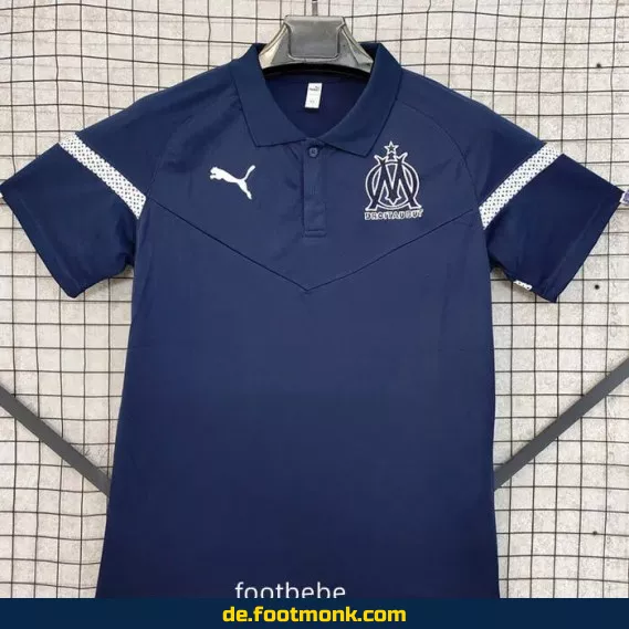 OM Marseille 2024/2025 Polo Trikot blau – Fußballtrikot Herren/Damen/Kinder | Günstig online kaufen | Authentisches Vereinstrikot