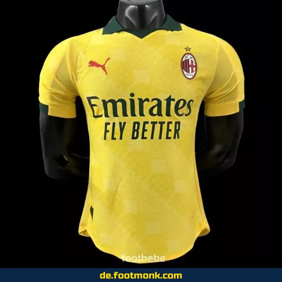 AC Milan Heimtrikot 2025/2026 – Gelb | Authentisches Fußballtrikot | Herren, Damen & Kinder | Nike/Adidas | Personalisierbar | Günstig online kaufen