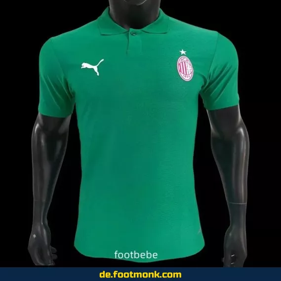 AC Milan Heimtrikot 2025 – Grünes Polo-Fußballtrikot für Herren | Authentisches Vereinstrikot | Nike/Adidas | Personalisierbar mit Nummer & Name