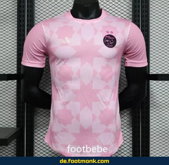 Algerien Heimtrikot 2023/2024 – Rosa Blumen-Design – Fußballtrikot Herren/Damen/Kinder – Authentisches Vereinstrikot – Jetzt günstig online kaufen