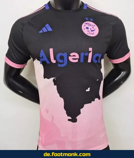 Algerien Heimtrikot 2024/2025 Herren – Offizielles schwarzes Fußballtrikot – Authentisches Fussballtrikot mit Nummer Beflockung