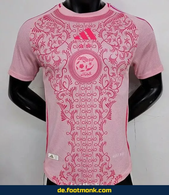 Algerien Heimtrikot 2024/2025 – Rosa Fußballtrikot für Herren, Damen & Kinder | Authentisches Fussballtrikot | Nike/Adidas | Personalisierbar
