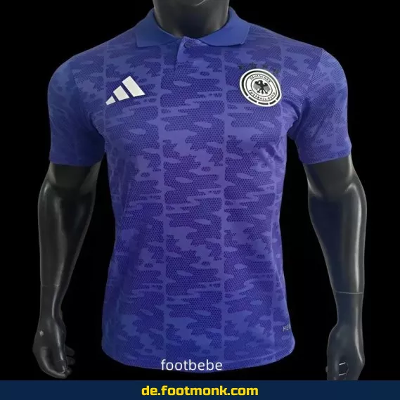 Deutschland Heimtrikot 2025 – Herren Polo-Shirt in Lila | Offizielles Fußballtrikot | Nike/Adidas | Personalisierbar mit Name & Nummer