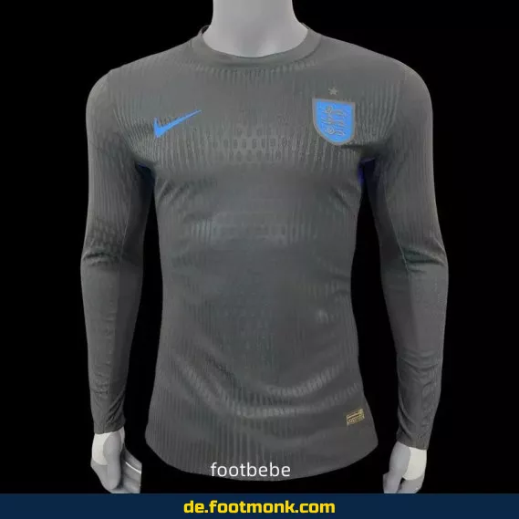 England Heimtrikot 2025 Langarm – Offizielles Fußballtrikot Herren (Schwarz) – Fußballtrikots günstig online kaufen