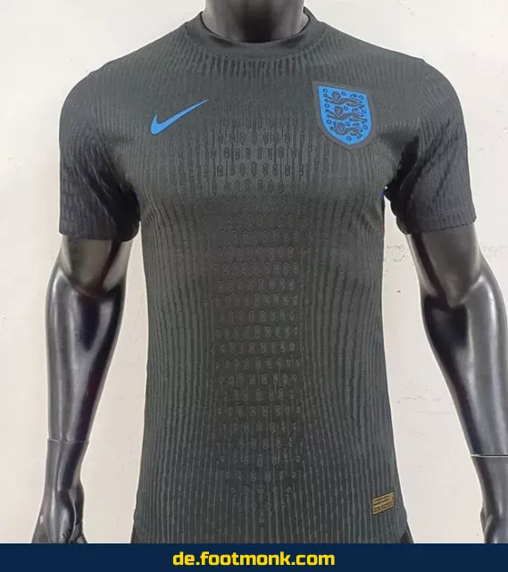 England Heimtrikot 2025 schwarz – Fußballtrikot Herren/Damen/Kinder | Authentisches Nike/Adidas Trikot | Personalisierbar mit Nummer & Name