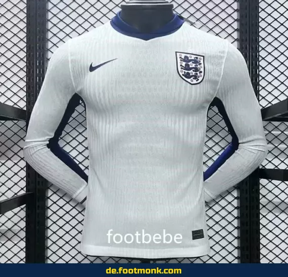 England Heimtrikot EM 2024 Langarm Weiß – Offizielles Fußballtrikot Herren/Damen/Kinder | Nike/Adidas | Günstig Online Kaufen