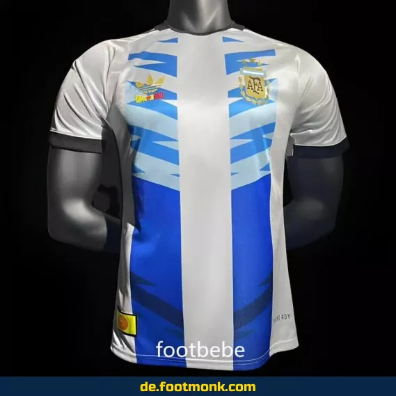 Argentinisches Fußballtrikot 2024 – Dragon Ball Weiß – 3 Sterne Match – Herren/Damen/Kinder – Authentisches Vereinstrikot – Nike/Adidas – Personalisierbar – Limitierte Kollektion