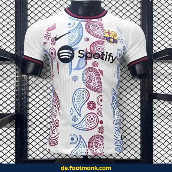 FC Barcelona Heimtrikot 2024/2025 – Weißes Fußballtrikot für Herren, Damen & Kinder | Authentisches Vereinstrikot von Nike | Personalisierbar mit Name & Nummer