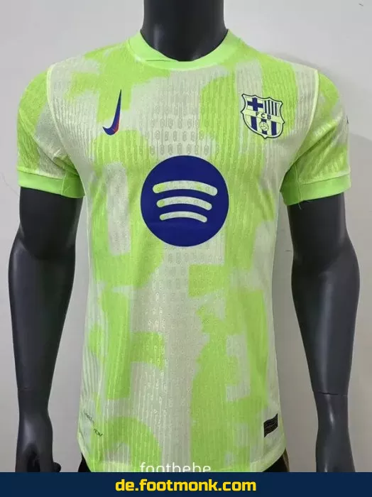 FC Barcelona Drittes Trikot 2024/2025 – Grünes Fußballtrikot Herren/Damen/Kinder | Günstig & Authentisch | Nike/Adidas | Personalisierbar