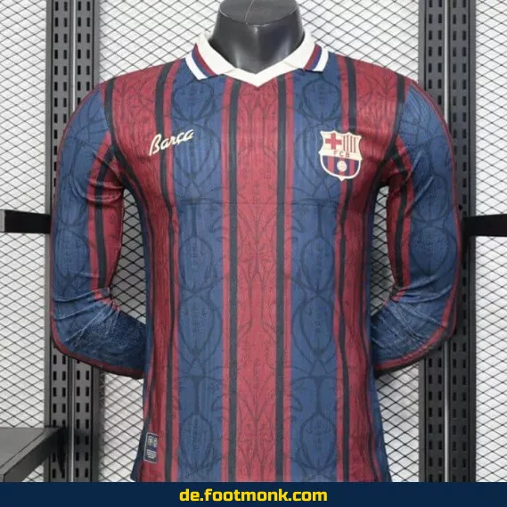 FC Barcelona Heimtrikot 2025/2026 Modernista Langarm – Authentisches Fußballtrikot für Herren & Damen | Günstige Vereinstrikots online kaufen | Personalisierbar mit Nummer & Name