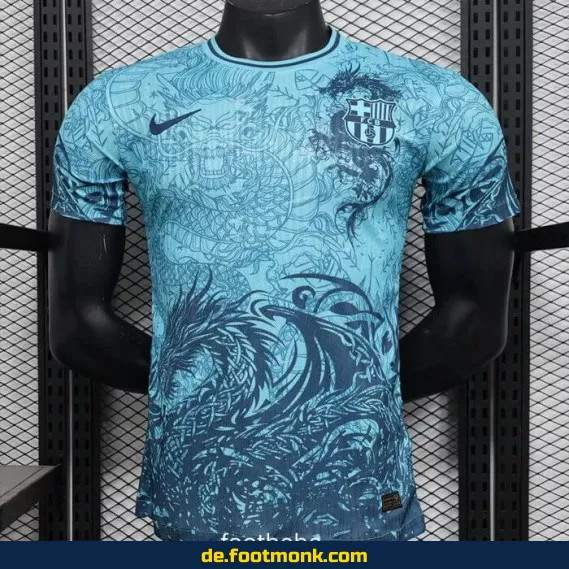FC Barcelona Heimtrikot 2025/2026 – Dragon Blau | Authentisches Fußballtrikot für Herren, Damen & Kinder | Günstige Vereinstrikots online kaufen | Nike/Adidas | Personalisierbar mit Nummer & Name