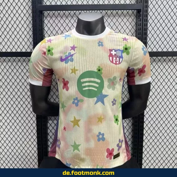 FC Barcelona Heimtrikot 2025/2026 – Florales Design | Fußballtrikot Herren/Damen/Kinder | Günstige Vereinstrikots | Nike/Adidas | Personalisierbar