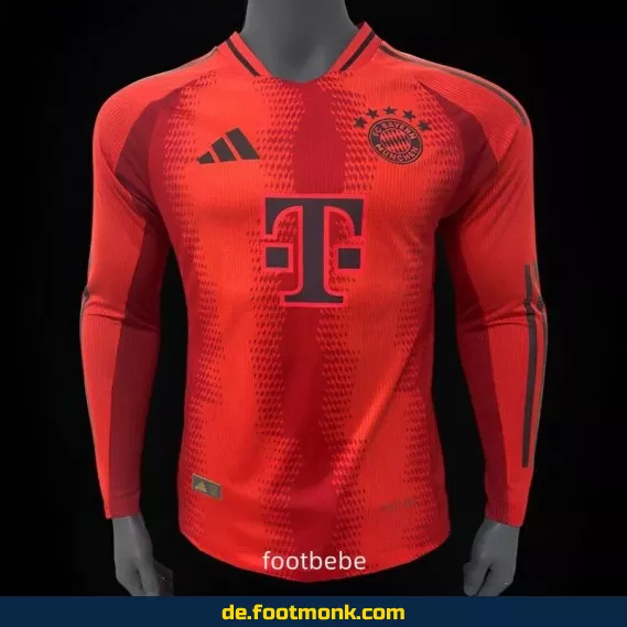 FC Bayern München Heimtrikot 2024/2025 Langarm – Authentisches Fußballtrikot Herren | Fussballtrikots günstig online kaufen