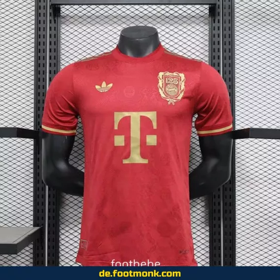 FC Bayern München Heimtrikot 2025 – 125 Jahre Jubiläumsedition (Rot) – Authentisches Fußballtrikot für Herren, Damen & Kinder | Personalisierbar | Günstig online kaufen