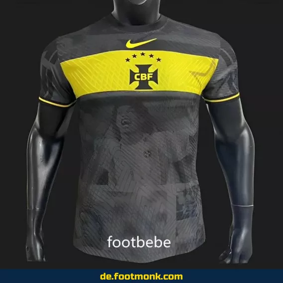 Brasilien 2023/2024 Fußballtrikot – Match Trikot Schwarz Gelb, Authentisch, Herren/Damen/Kinder, Fußball WM/EM, Nike/Adidas, Limitierte Trikots