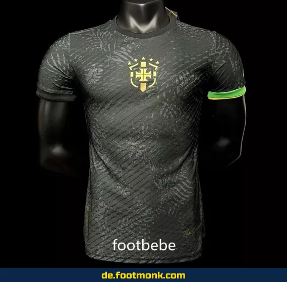 Brasilien Heimtrikot 2023/2024 – 'La Pulga' – Schwarz | Fußballtrikot Herren/Damen/Kinder | Authentisches Nike/Adidas Trikot | Günstig online kaufen