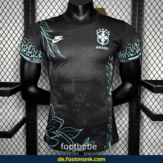 Brasilien Pelé 2024/25 Special Edition Fußballtrikot – Authentisches Retro Trikot Schwarz – Limitierte Kollektion – Herren/Damen/Kinder – Nike/Adidas